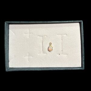 TINY 14k Gold Opal Pendant Charm